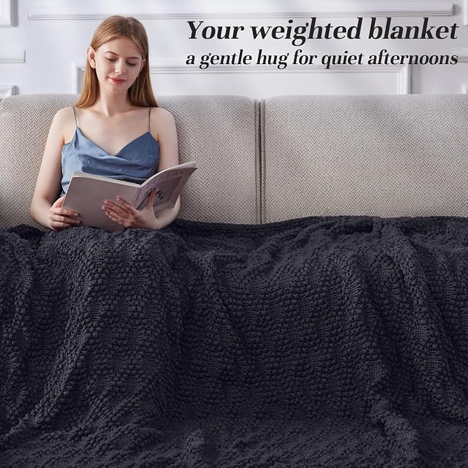 Anysay Knitted Weighted Blanket - Image 2
