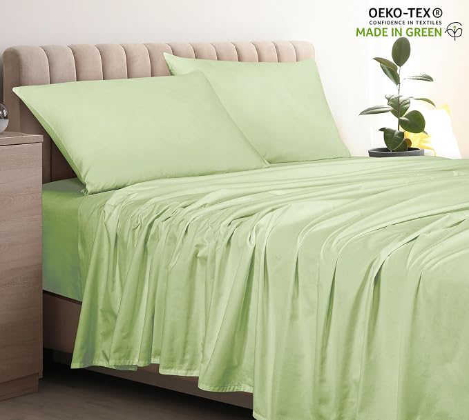 400 Thread Count 100% American Grown Cotton Flat Sheet - Image 3
