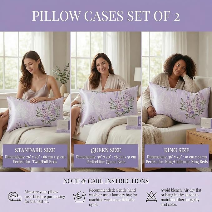 YIYEA 100% Viscose Derived from Bamboo Pillow Cases Set of 2, 600 Thread Count - Image 7