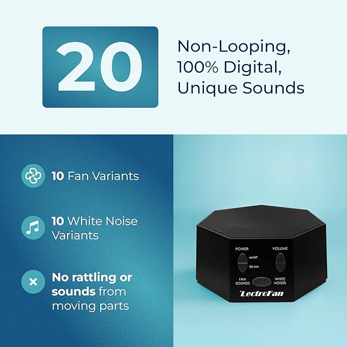 Adaptive Sound Technologies LectroFan Classic White Noise Machine - Image 3