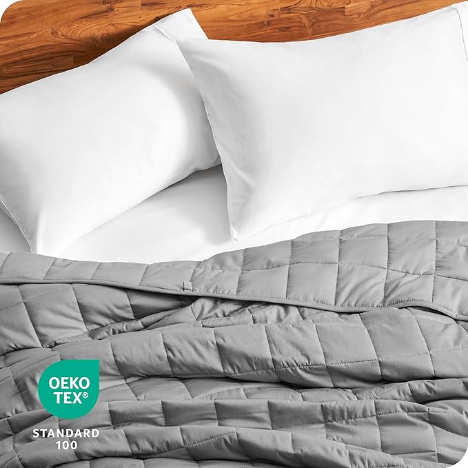 Bare Home Weighted Blanket All-Natural 100% Cotton - Image 6