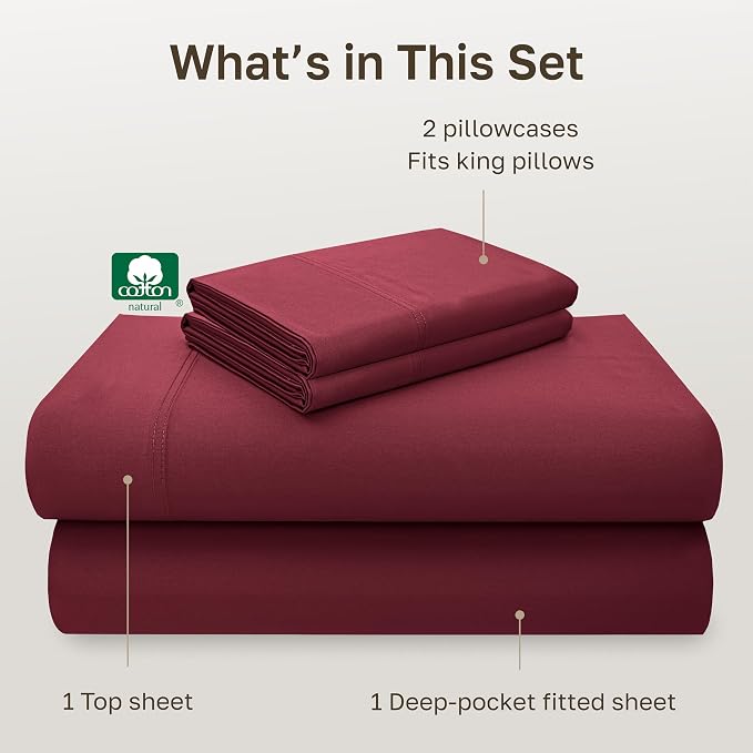 California Design Den Deep Pocket King Sheet Set - Image 4