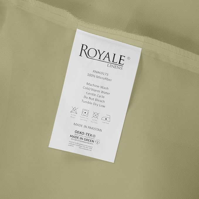 Royale Linens 2 Pack Bulk Flat Sheet Set - Image 9
