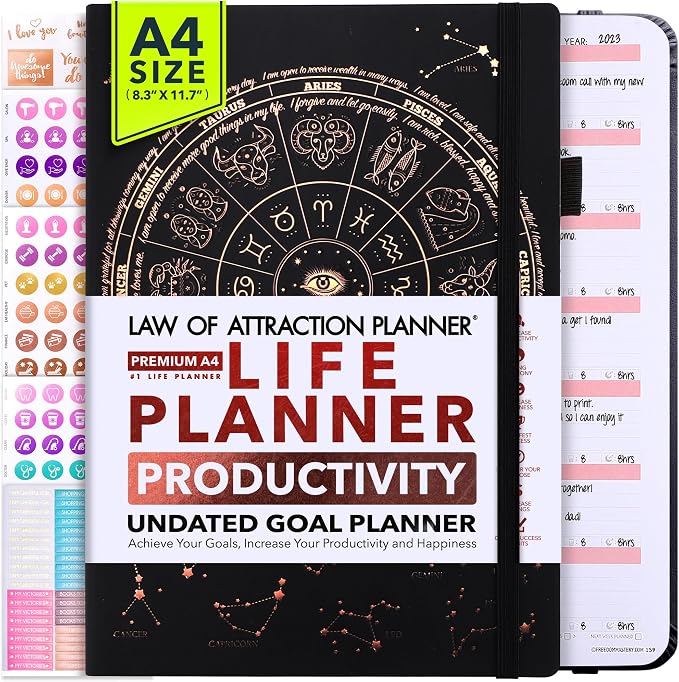 Life Planner - Undated Weekly & Monthly Planner, 12-Month Journey to Increase by FreedomMastery
