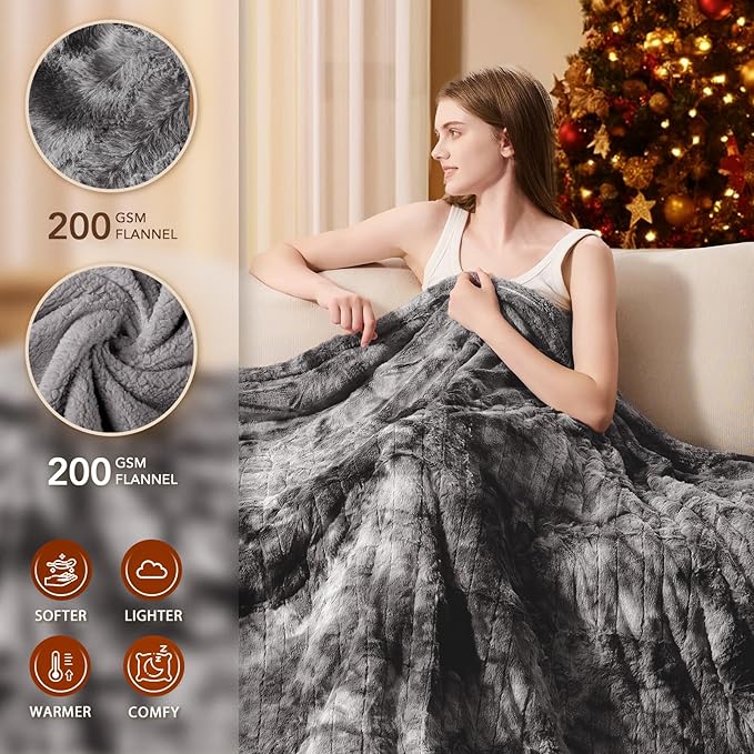 Homemate Electric Heated Blanket Full Size - Image 2