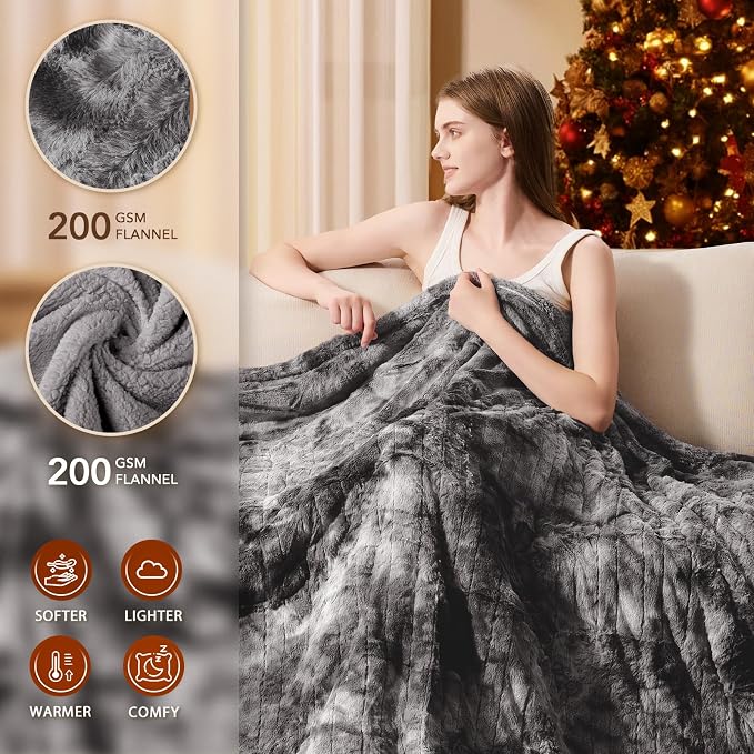 Homemate Heated Blanket Electric Throw - Image 2