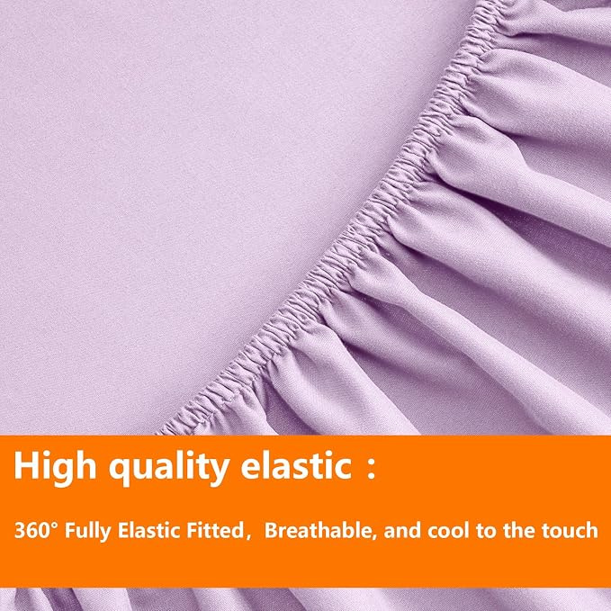 TAIMIT Light Purple Queen Size Comforter Set - Image 6