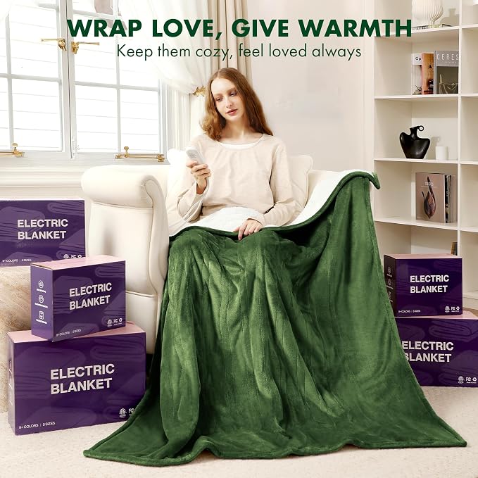 Electric Heated Blanket Twin 62" x 84" - Image 8