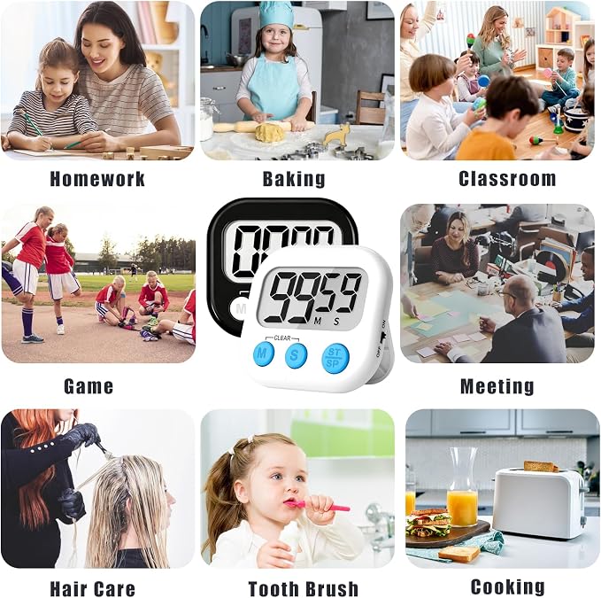 ZILLEEN Classroom Timer for Kids Teachers 2 Pack Digital Timers - Image 5