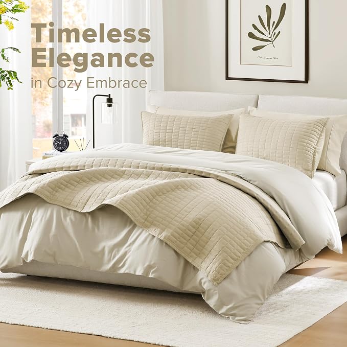 Comfort Spaces Kienna Quilt Set- Double Sided Stitching Design Summer Blanket - Image 2
