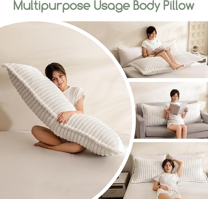 HIGOGOGO Memory Foam Body Pillow, Thickened Large Long Bed Pillow - Image 5