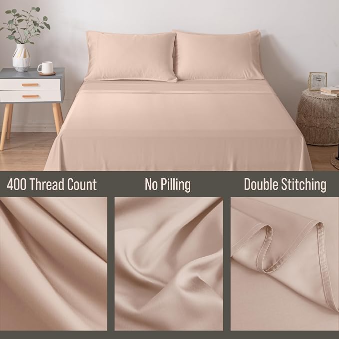 Bella Coterie | Luxury Bamboo Viscose Queen Size Pillowcase Set | 100% - Image 3