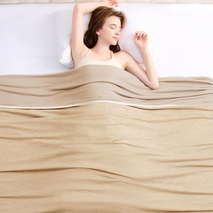 Topcee Cooling Blanket for Night Sweats Absorbs Heat to Keep Adults Cool on by Topcee%E2%80%94ForYourGoodSleep