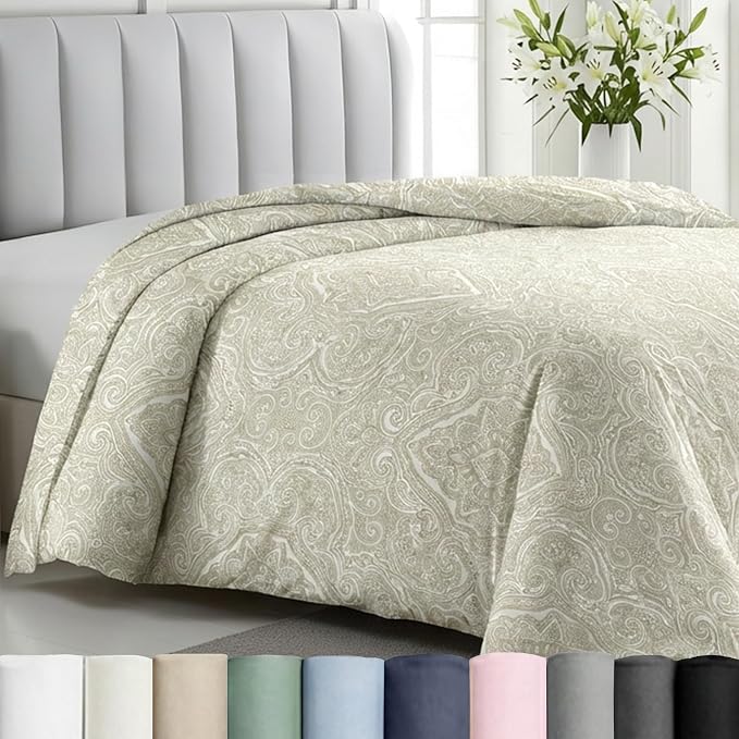California Design Den 100% Cotton Duvet Cover King Only, Premium 400 Thread by CaliforniaDesignDen