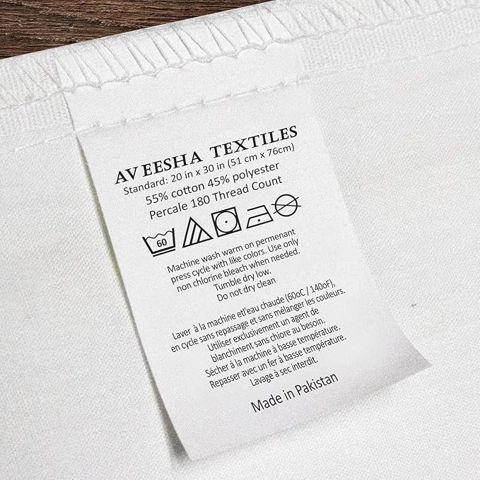 Aveesha 12 Pack Poly Cotton Pillow Cases - Image 6