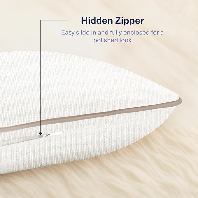 Kickoff Viscose Bamboo Pillowcase, 100% Organic Hidden Zippered Viscose Bamboo - Image 4