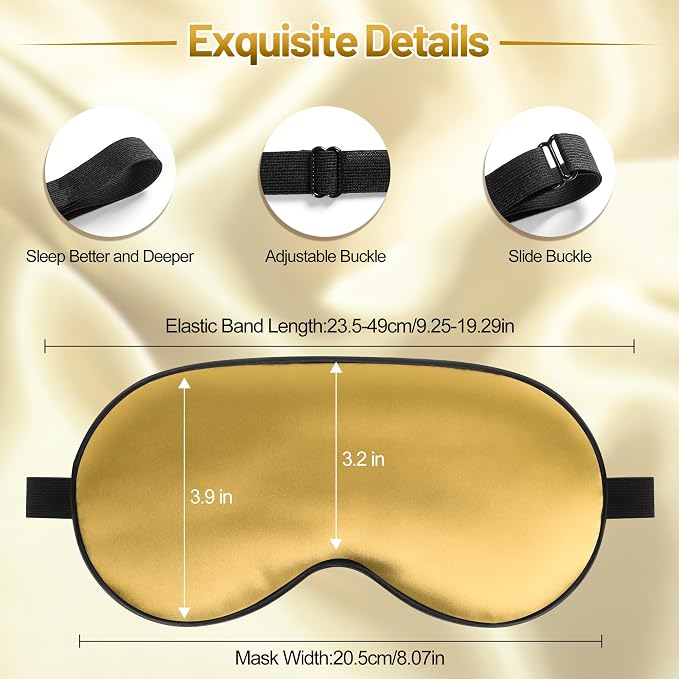 Sleep Mask, Silk Eye Mask for Sleeping - Image 3