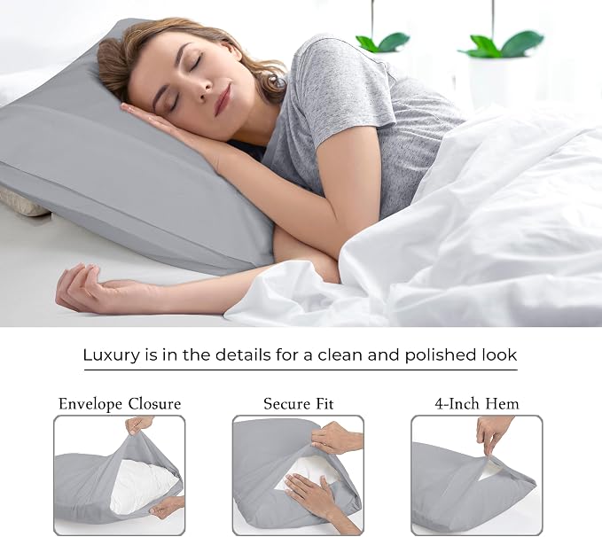 Royale Linens Standard Pillowcase Set of 2 - Image 7