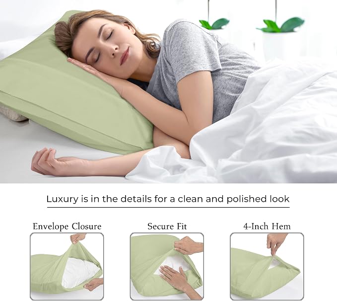 Royale Linens Queen Pillowcase Set of 2 - Image 7