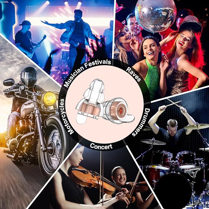 High Fidelity Concert Earplugs for Concerts Musicians，Earplugs for noise - Image 6