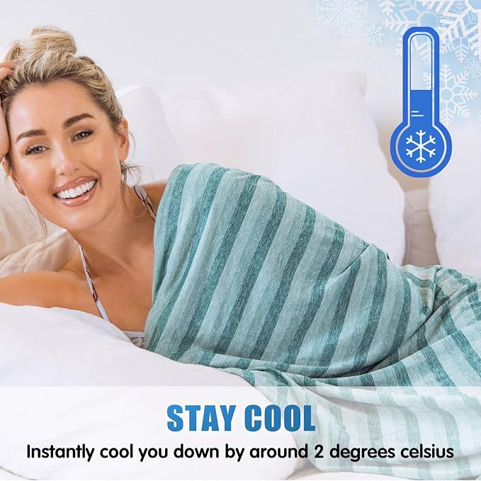 Ailemei Direct Cooling Blanket for Hot Sleepers, Double Sided Cold Effect - Image 3
