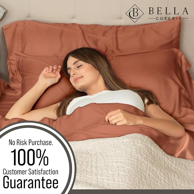 Bella Coterie | Luxury Bamboo Viscose Queen Size Pillowcase Set | 100% - Image 5