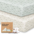 KeaBabies 2-Pack Organic Crib Sheets by KeaBabies