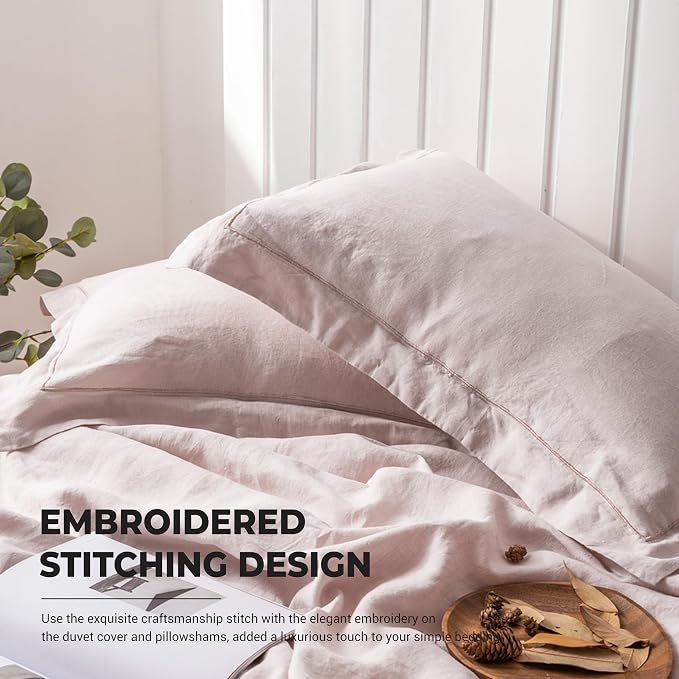 Simple&Opulence 100% Washed Linen Duvet Cover - Image 3