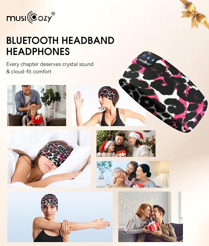 MUSICOZY Sleep Headphones Bluetooth 5.4 Headband, Wireless Earphones Music - Image 8