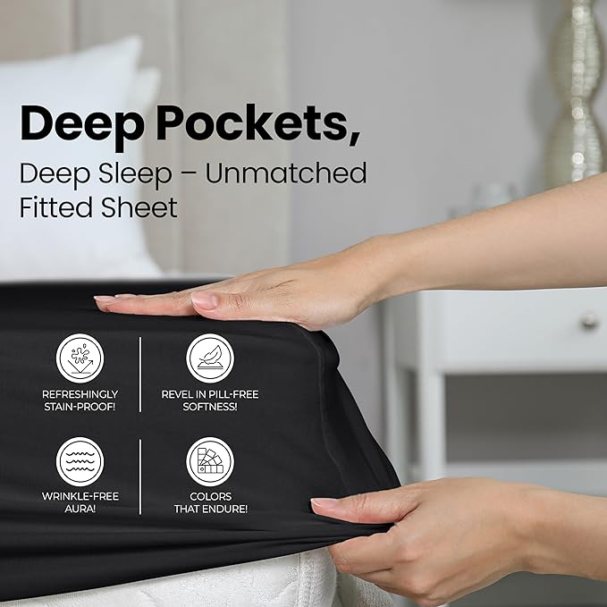 Utopia Bedding Queen Fitted Sheet - Image 4