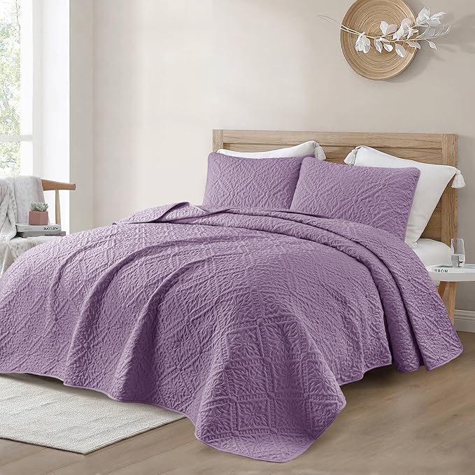 Exclusivo Mezcla King Quilt Bedding Set, Lightweight Soft Bedspreads Coverlets - Image 2