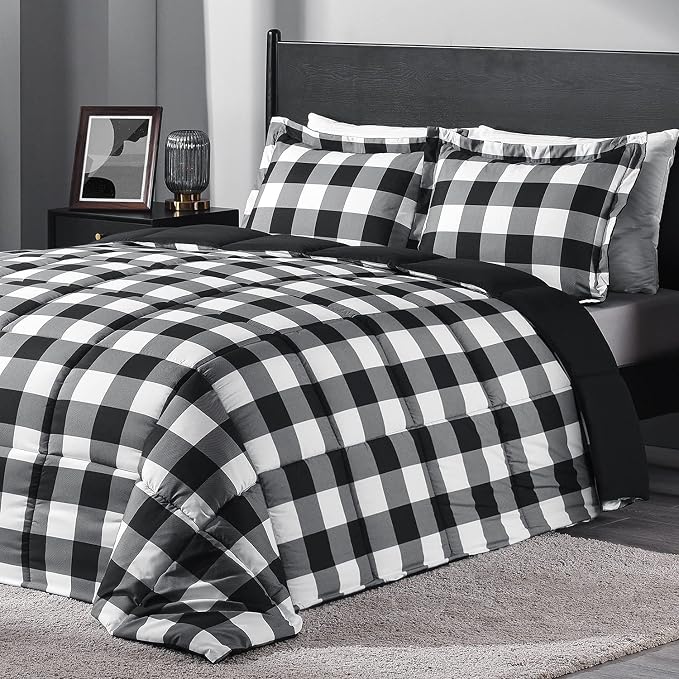 downluxe Lightweight Plaid Comforter Set by Downluxe