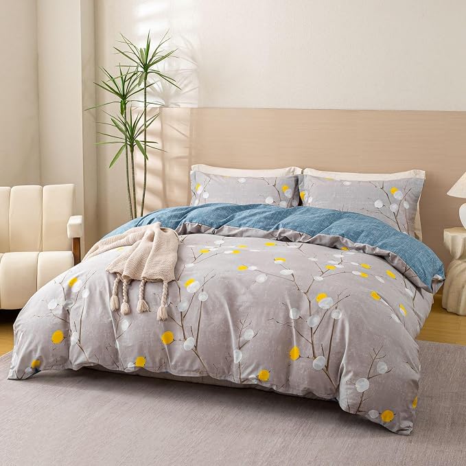 OAITE Duvet Cover Set, 100% Cotton Comforter Cover - Image 3
