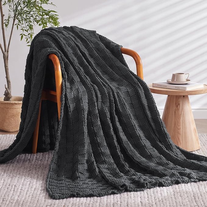 Knitted Weighted Blanket Kids, No Beads Heavy Blanket 36” x 48'' 3lbs, - Image 2