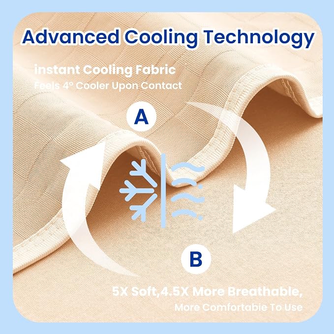 Topcee Cooling Blanket Throw- 50"x60" Summer Cooling Throw Blanket - Image 5
