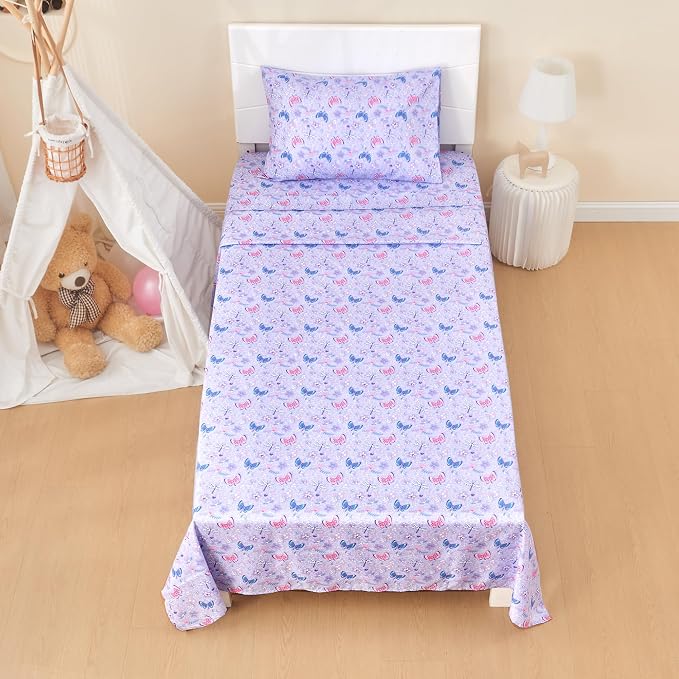 lasoftan Kids Sheet Set Twin Size 3 Pcs, Girls Sheet Set - Image 7