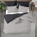 Kotton Culture 3 Pc Queen Size Duvet Cover Set- 100% Egyptian Cotton 600 Thread by KottonCulture