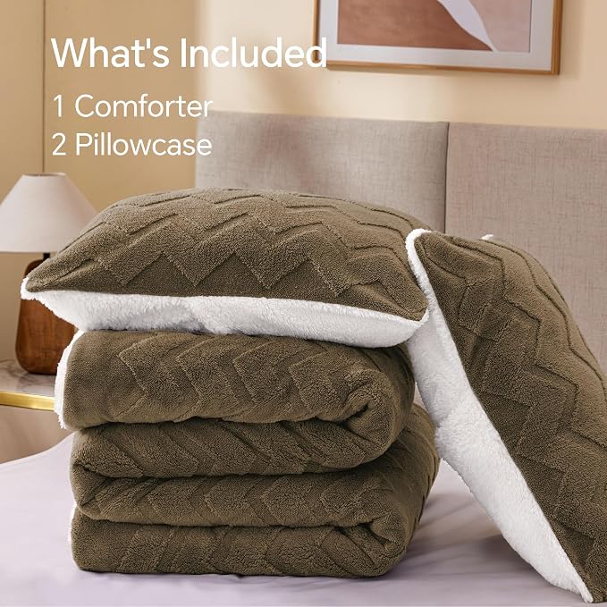 BEDELITE Fluffy King Size Comforter Set - Image 8