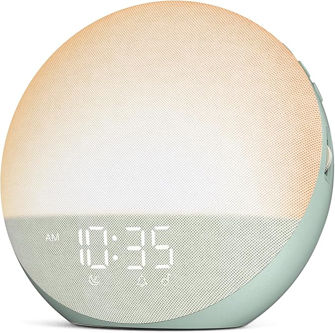 Sunrise Alarm Clock White Noise Machine: Natural Wake Up Light by Odokee
