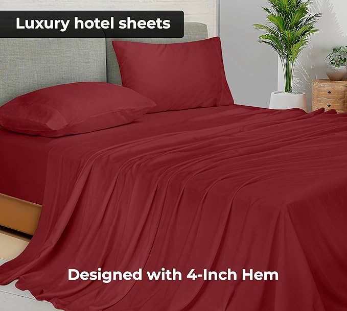 Royale Linens King Cal Flat Sheet - Image 3