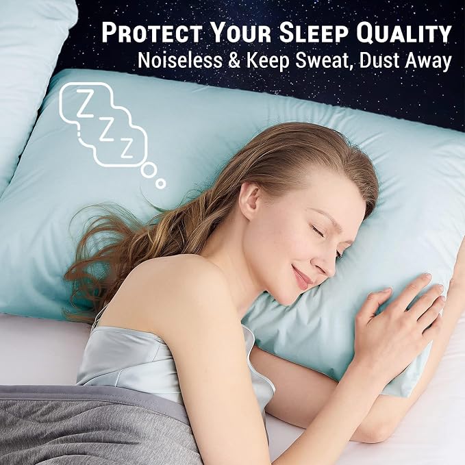 Gogreen Bamboo Rayon Waterproof Pillow Protector, Breathable Pillow Cover - Image 5
