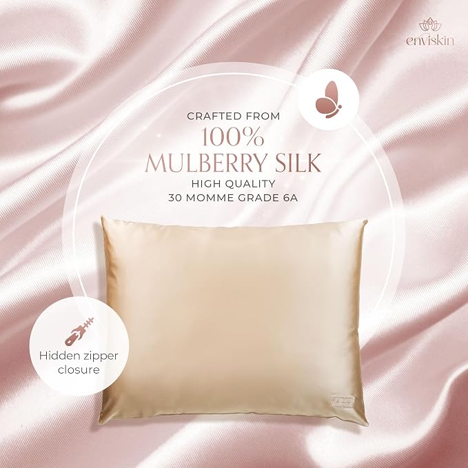 100% Mulberry Silk Pillowcase Infused - Image 4