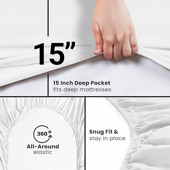 Utopia Bedding Twin Fitted Sheet - Image 3