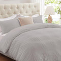 Cozyide Light Grey Duvet Cover King, 3 Pieces Bedding Duvet Covers, Soft by cozyide