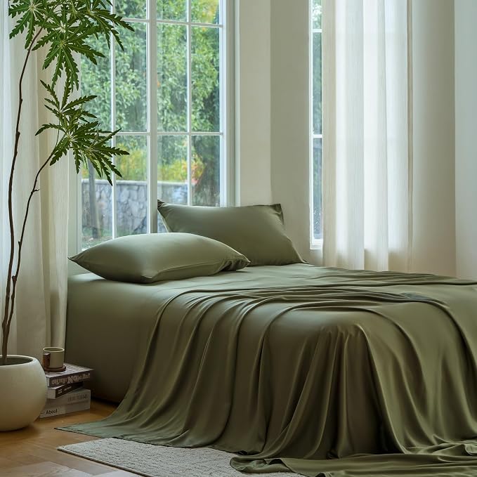 DOZ Sheet Set, 100% Viscose derived from Bamboo, Organically Grown, Buttery Soft by DOZ