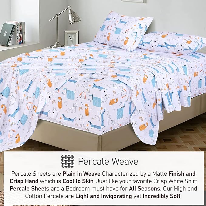 RUVANTI 100% Cotton Sheets – Queen Size Percale Bedding, Cooling & Breathable - Image 6