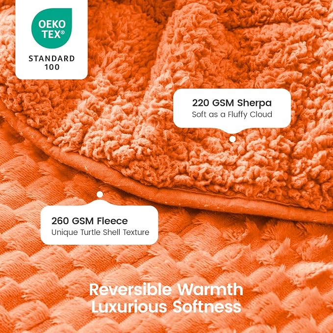 Super Fuzzy Soft Fleece Sherpa Weighted Blanket 15 lbs - Image 3