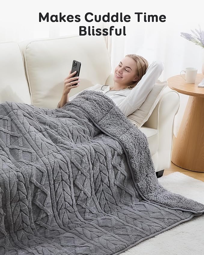 Sivio Weighted Blanket Full Size 15 lbs - Image 5