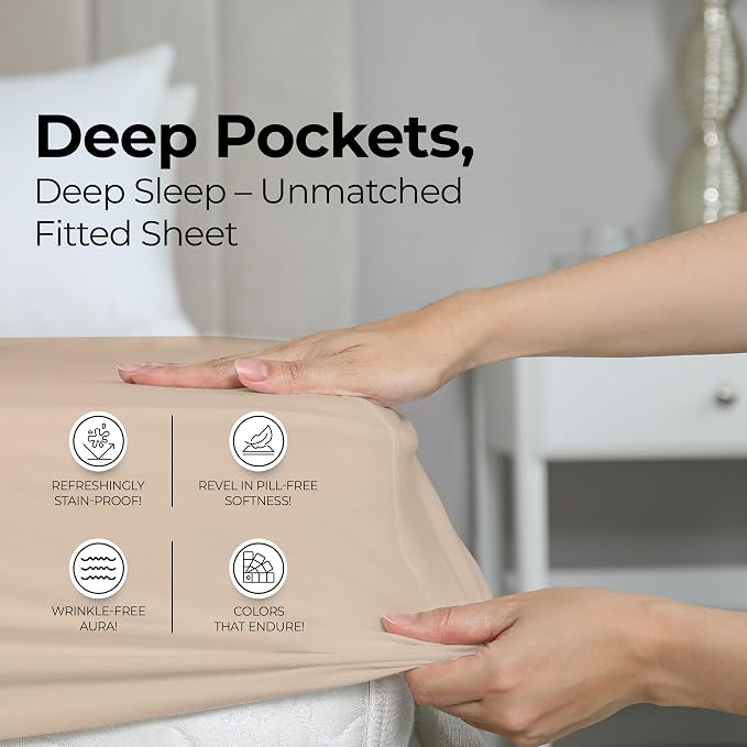 Utopia Bedding Queen Fitted Sheet - Image 4
