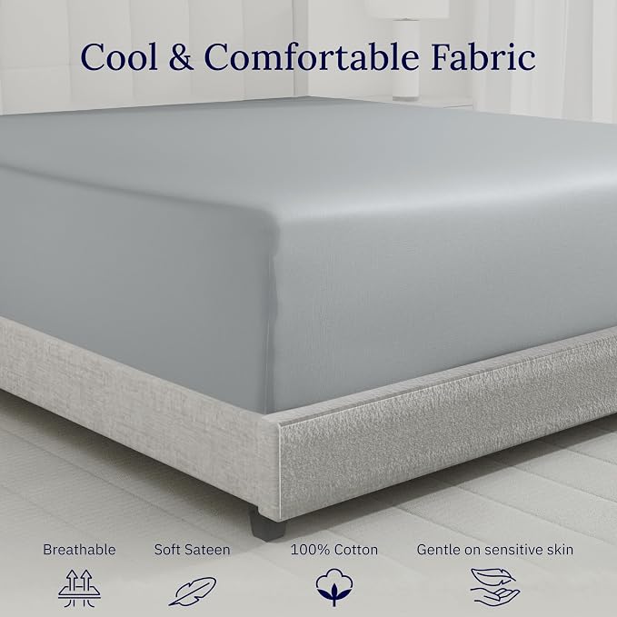 California Design Den Luxurious King Fitted Sheet Only - Image 8